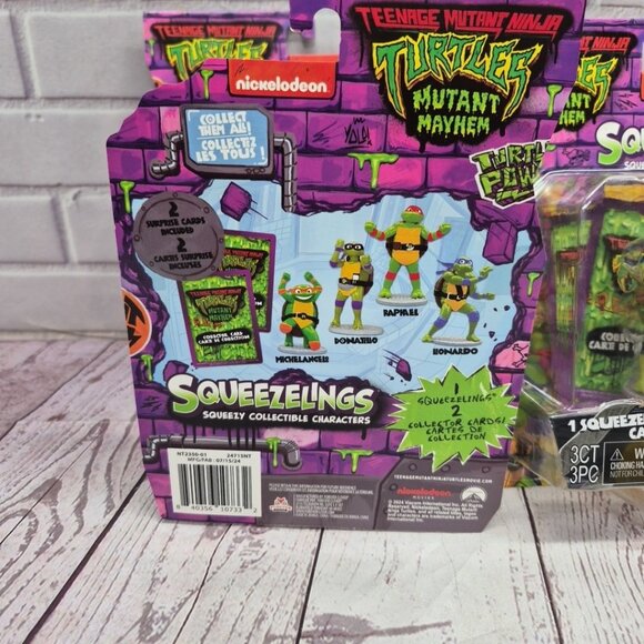 Teenage Mutant Ninja Turtles Mutant Mayhem Squeezelings Complete Set Of 4~Sealed - Picture 6 of 7